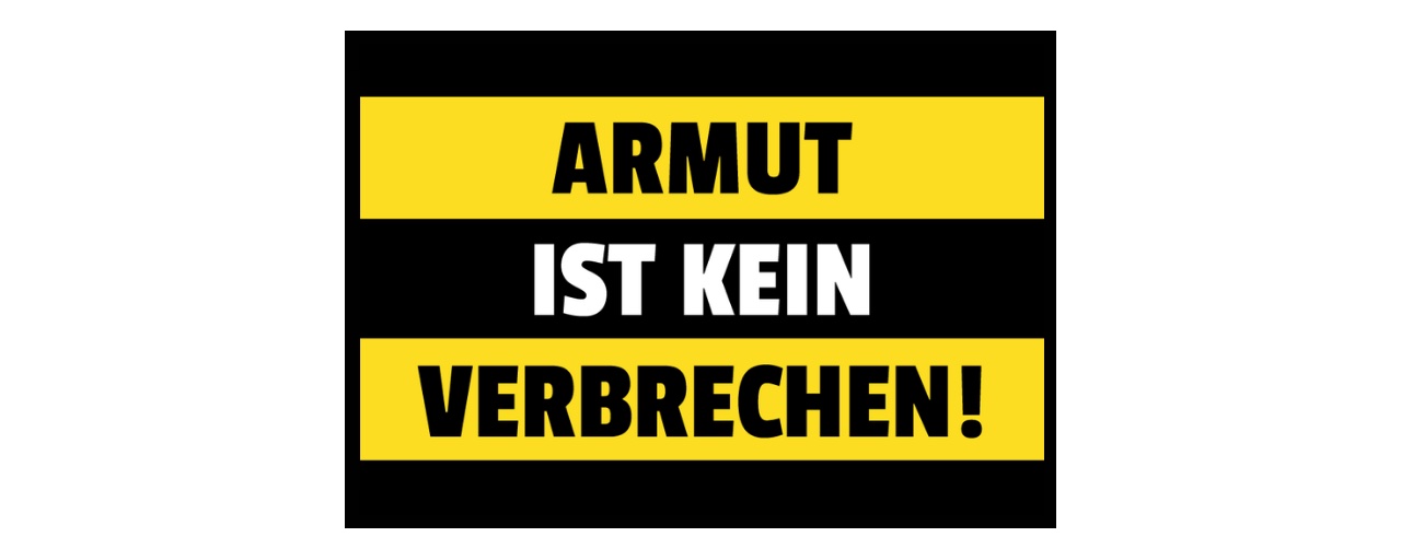 Banner Armut ist kein Verbrechen