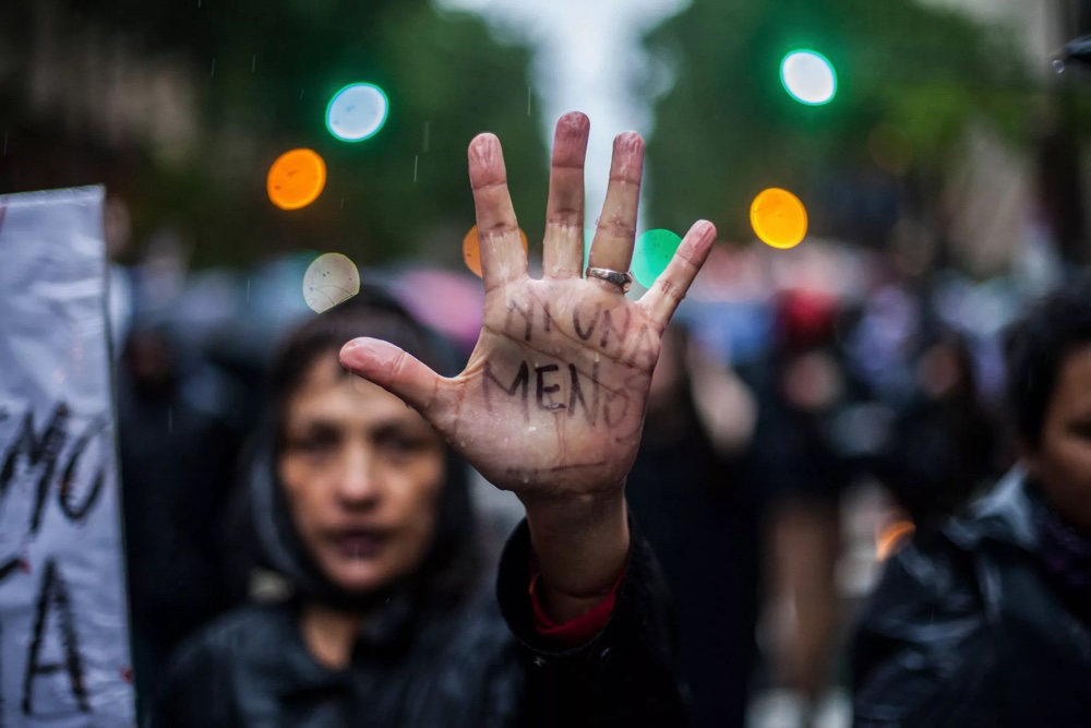 Demonstration gegen Gewalt