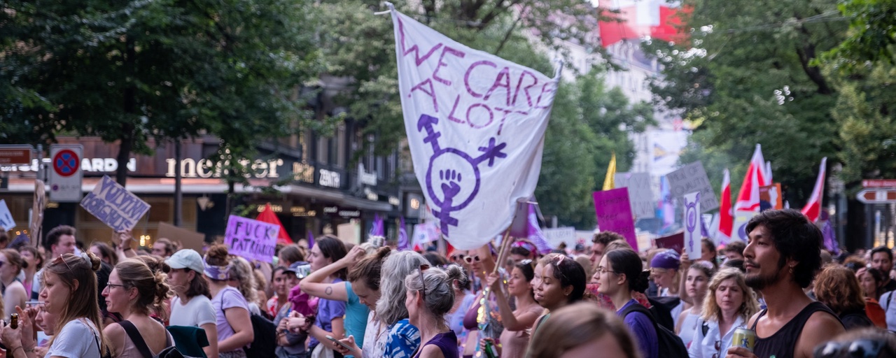 Demonstration für Frauenrechte